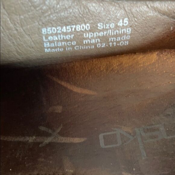 Dansko‎ Brown Pebbled Leather Oxfords Sz 45/11.5-12 main image 5